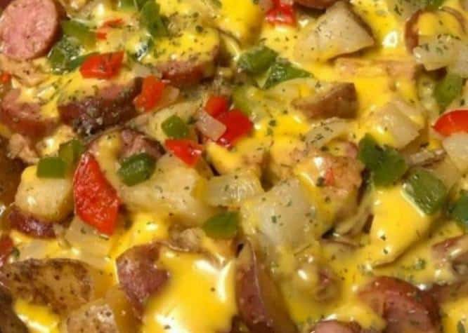 Cheese, Potato, and Smoked Sausage Casserole