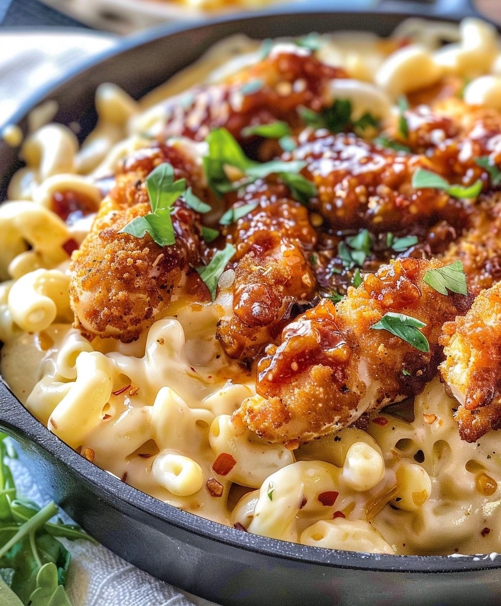 Honey Pepper Chicken Mac and Cheese - Recipe Flash