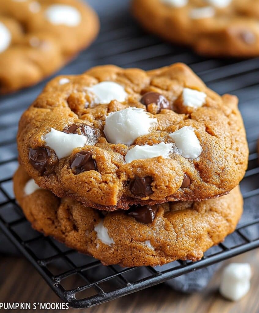 Pumpkin S'mores Cookies