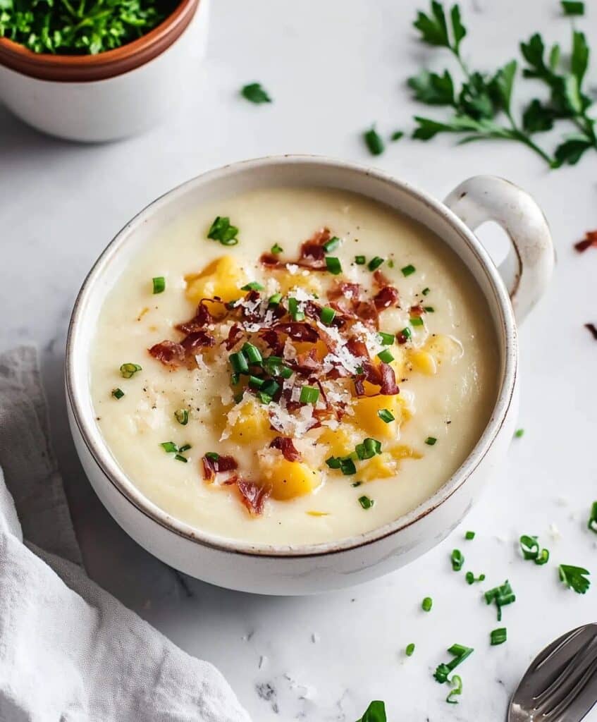 Slow Cooker Loaded Baked Potato Soup Recipe