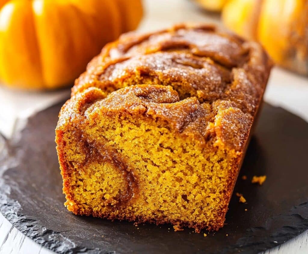 Small Batch Cinnamon Swirl Pumpkin Bread