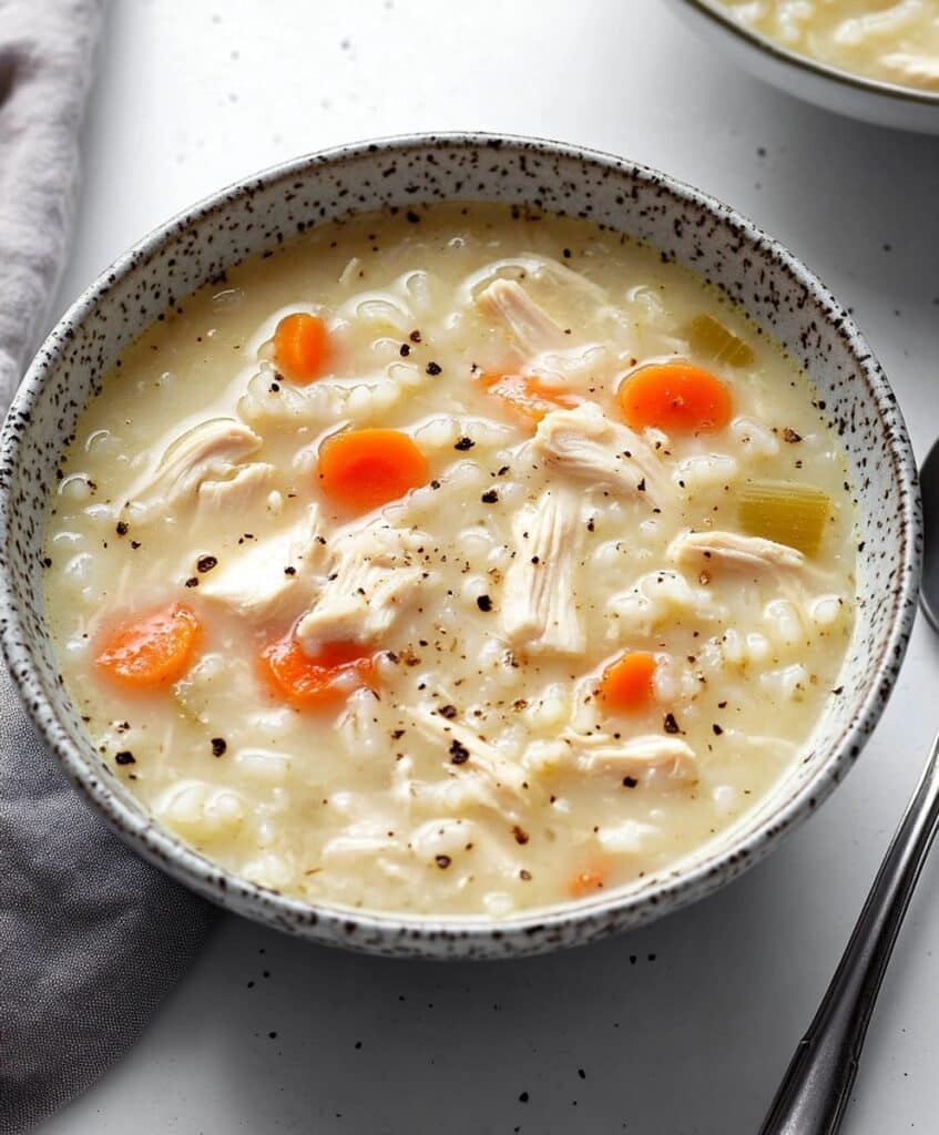Creamy Chicken And Rice Soup Recipe
