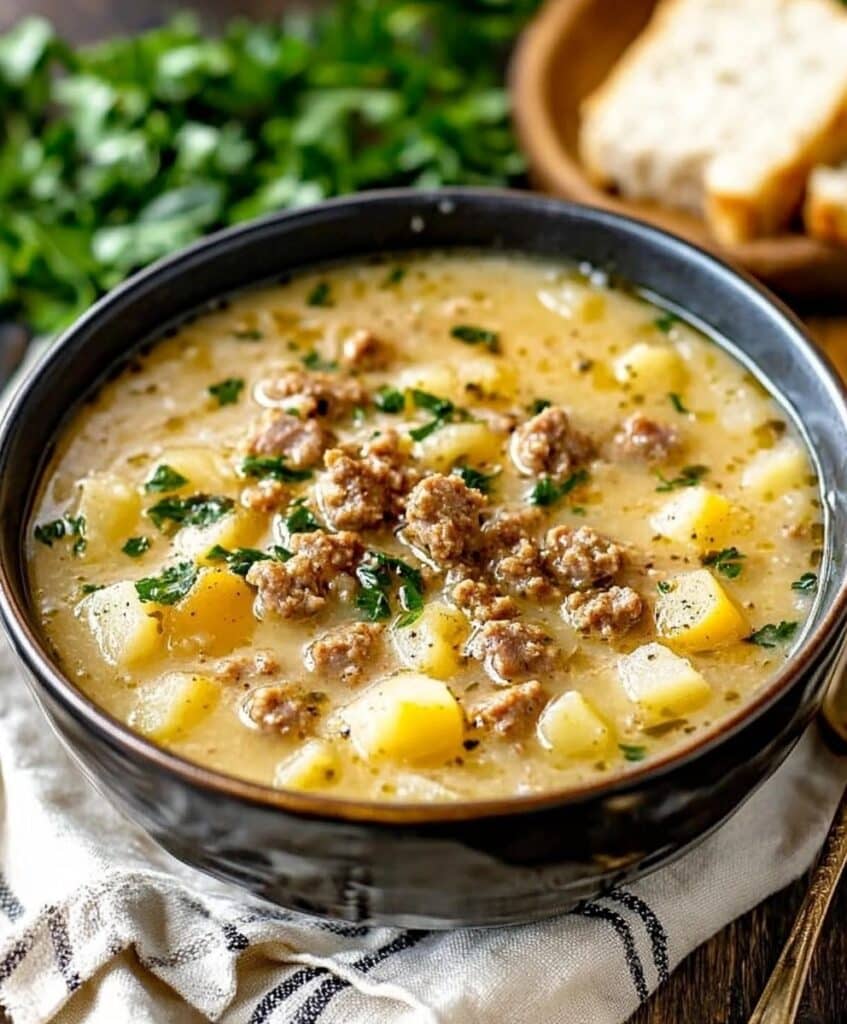 Creamy Potato Soup With Italian Sausage Recipe