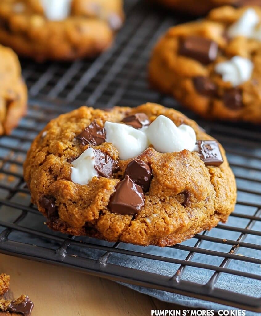 Pumpkin S'mores Cookies