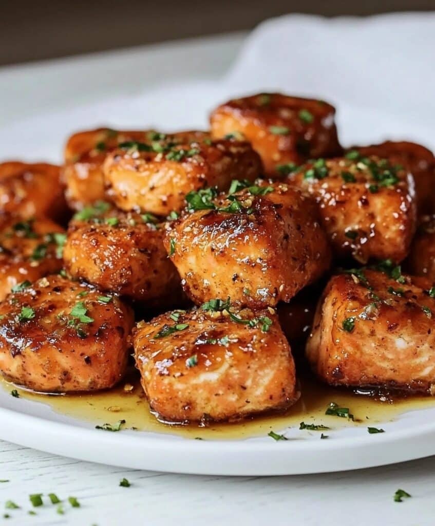 Mouthwatering Honey Garlic Salmon Bites Recipe