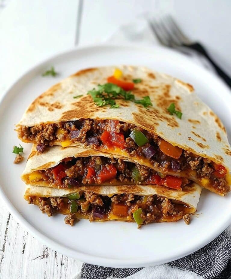 Cheeseburger Quesadilla Recipe