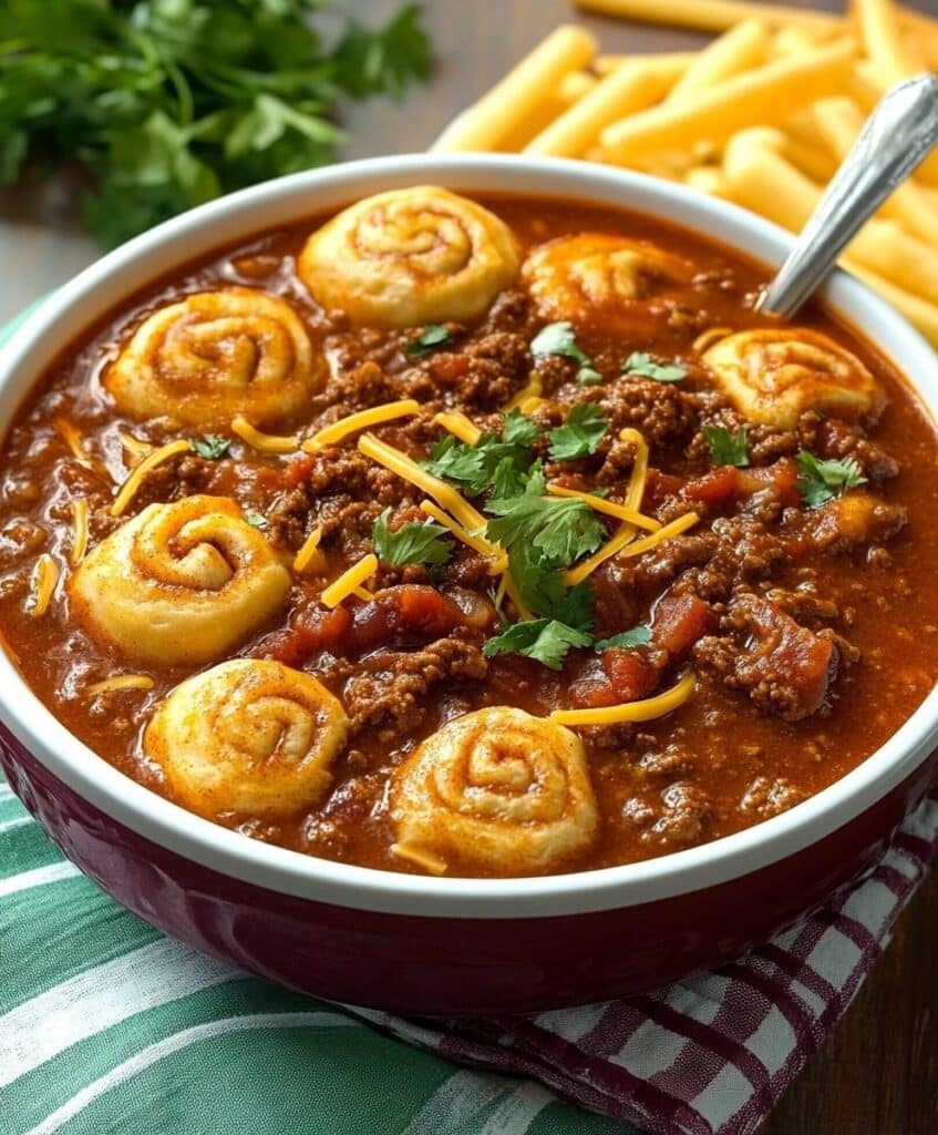 Hillbilly Chili With Cinnamon Rolls Recipe