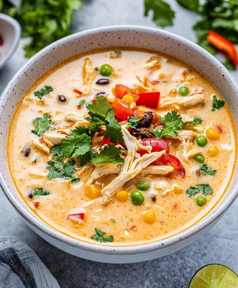 Creamy Chicken Tortilla Soup Recipe