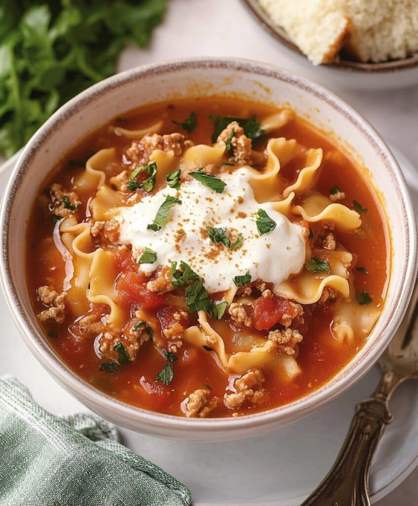Slow Cooker Lasagna Soup Recipe