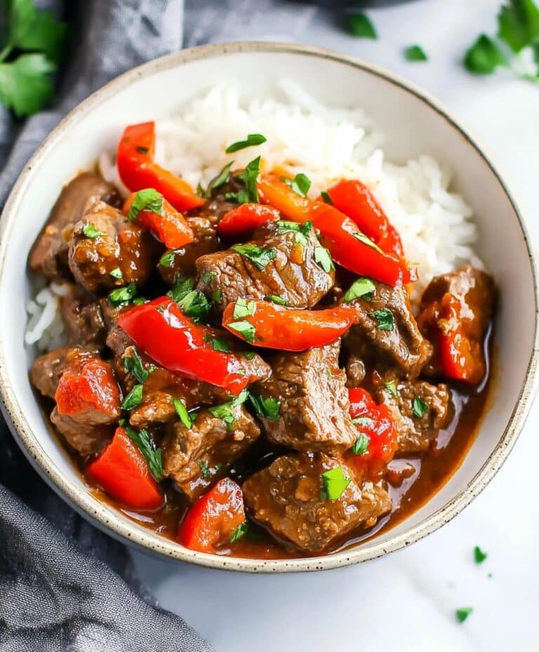 Crockpot Pepper Steak Recipe