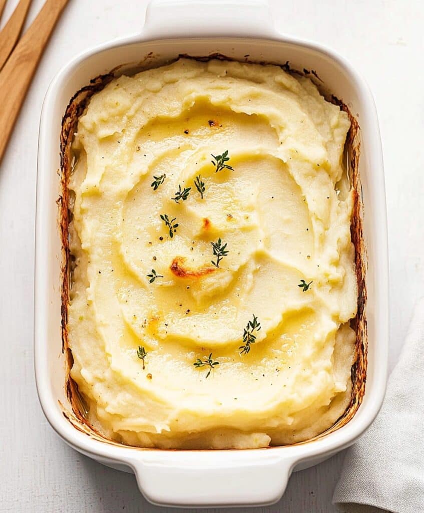 Creamiest Baked Mashed Potatoes Recipe