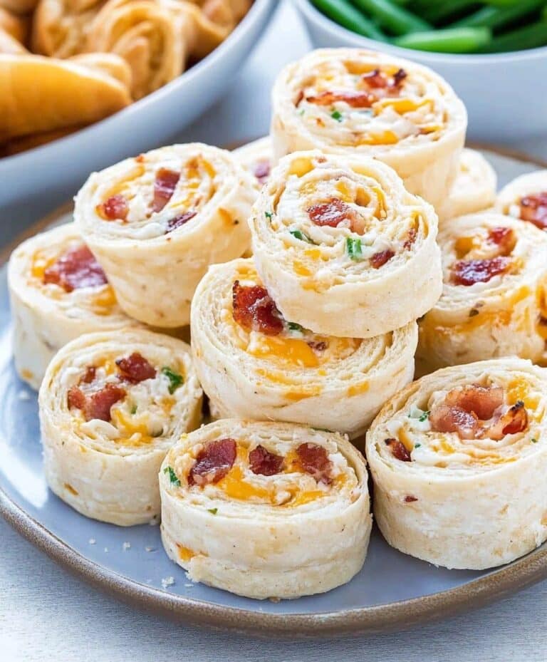 Beef Bacon Cheddar Ranch Pinwheel Recipe