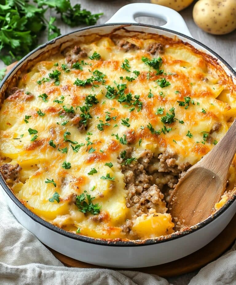 Easy Hamburger Potato Casserole Recipe
