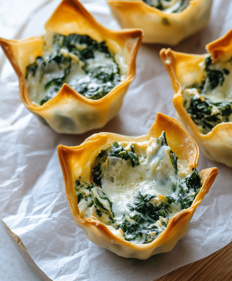 Spinach-artichoke Dip Wonton Cups Recipe
