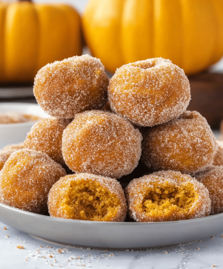 Pumpkin Donut Holes Recipe