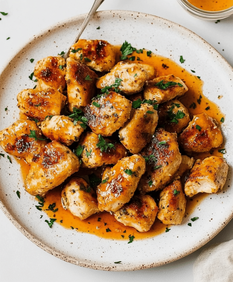 15-minute Garlic Butter Chicken Bite Recipe
