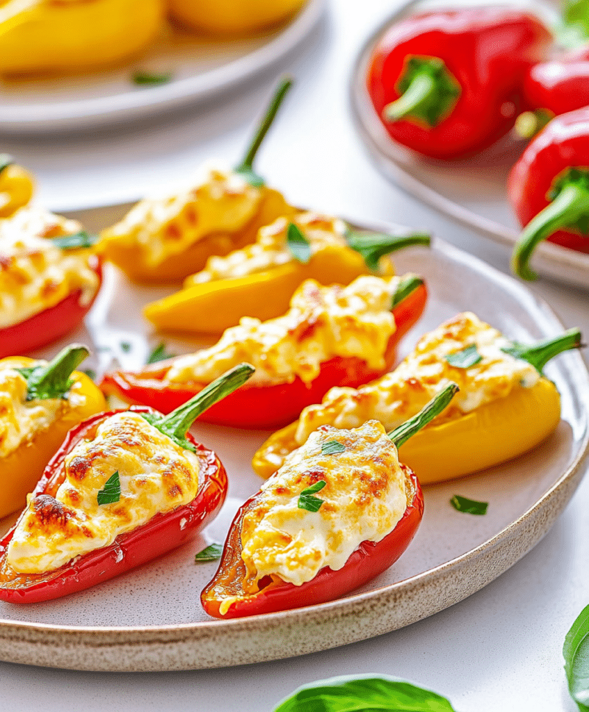 Cream Cheese Stuffed Mini Peppers Recipe