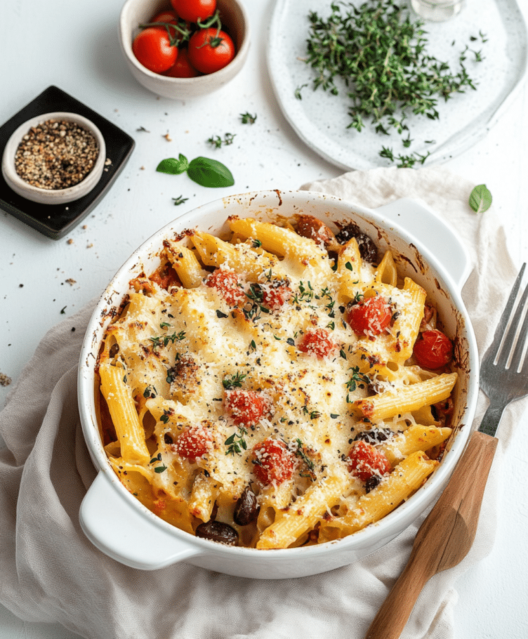Baked Mediterranean Pasta Recipe