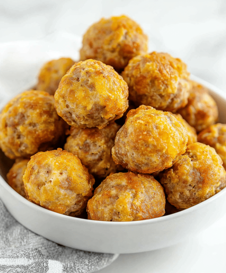 Bisquick Sausage Balls 3 Ingredients Recipe