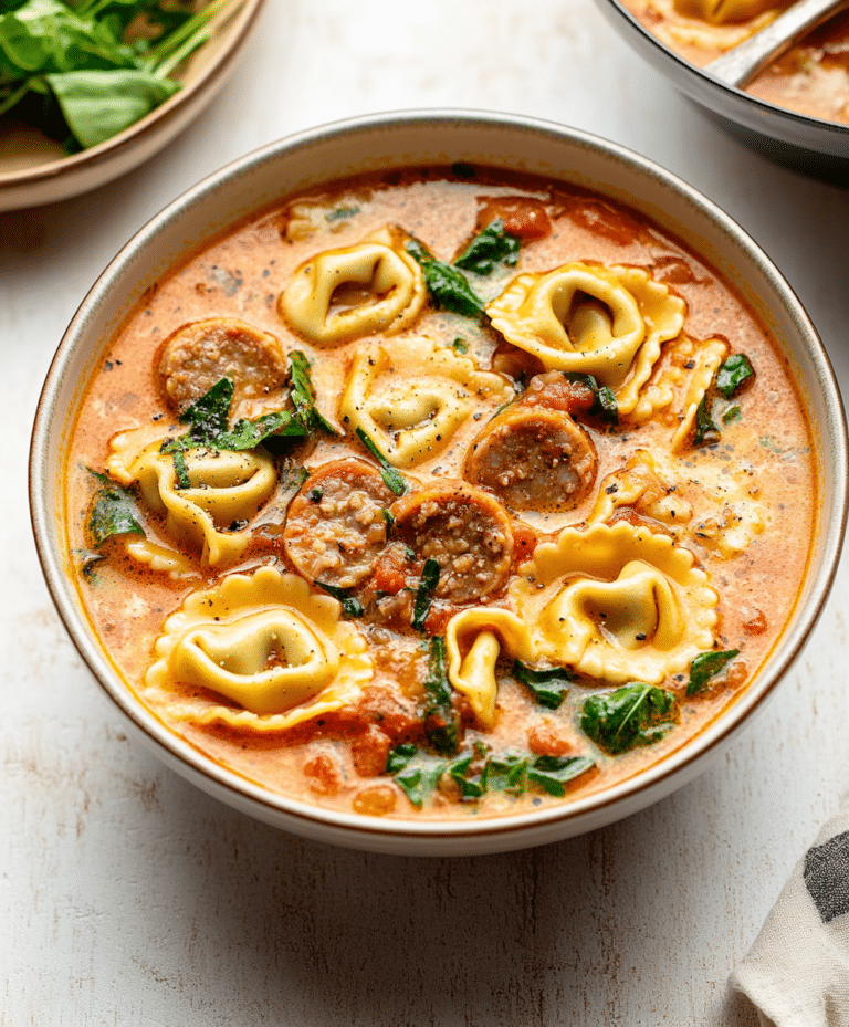 Crockpot Tortellini Soup With Sausage Recipe