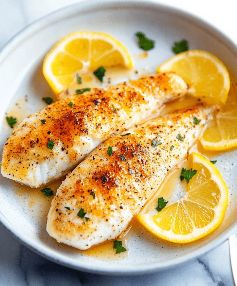 Lemon Butter Baked Tilapia Recipe