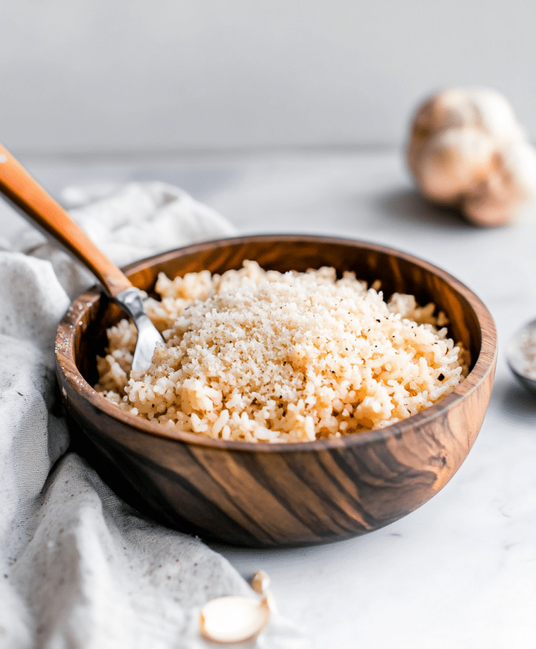 Garlic Parmesan Rice Recipe