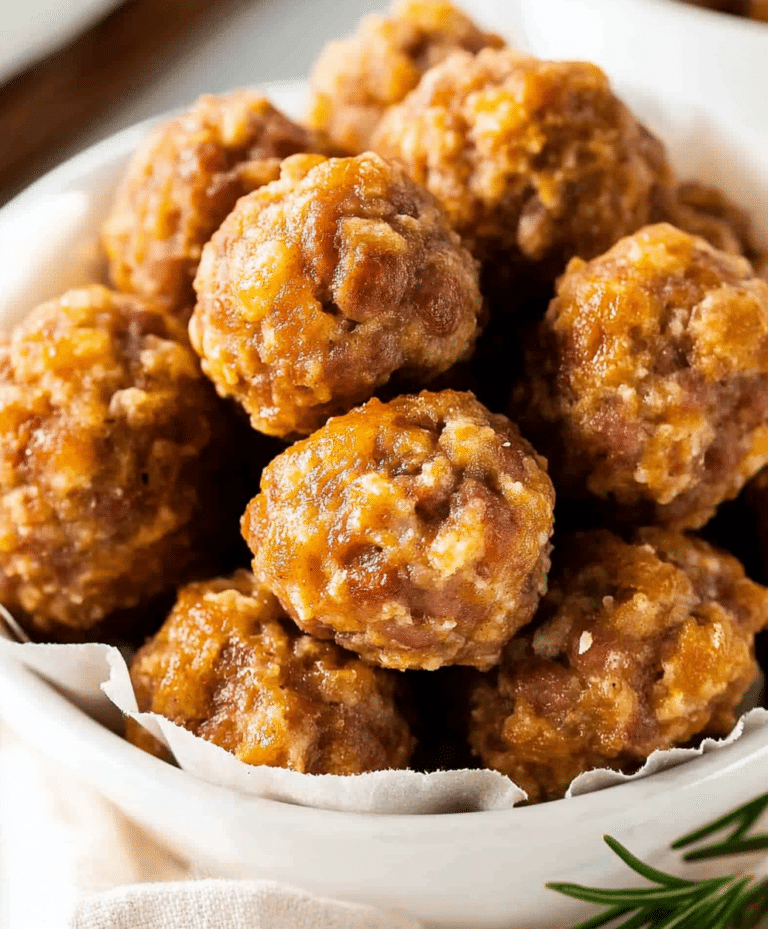 Easy Bisquick Sausage Balls Recipe