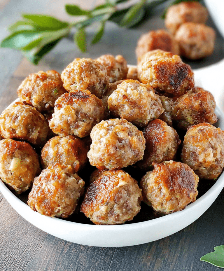 Sausage Stuffing Balls Recipe