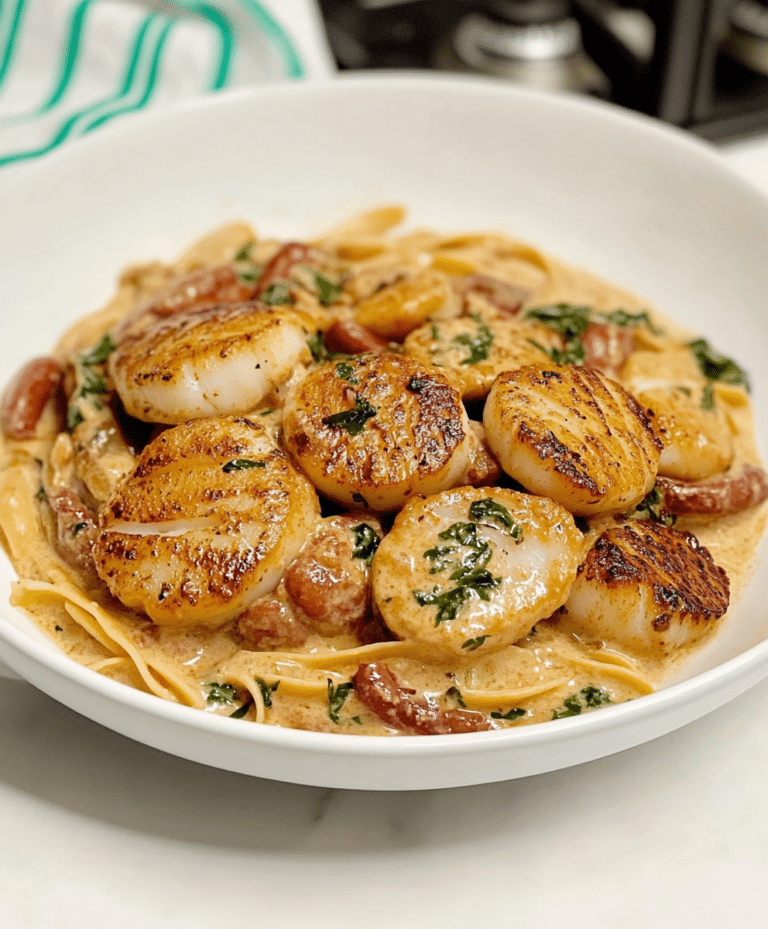Creamy Tuscan Scallops Recipe