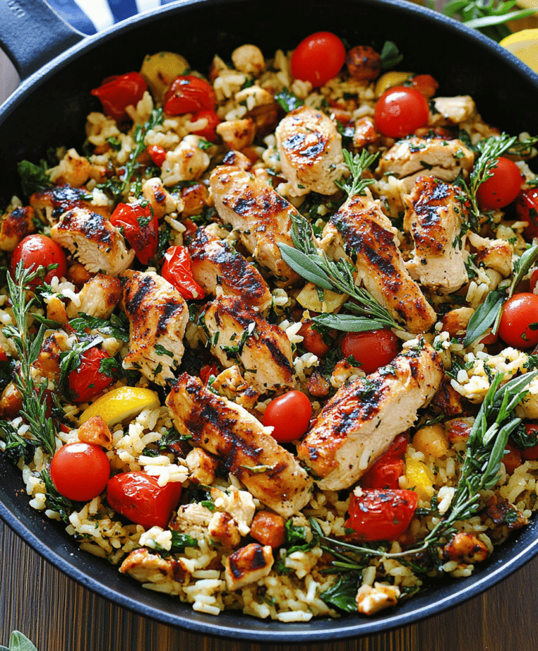 Greek Chicken And Lemon Rice Recipe
