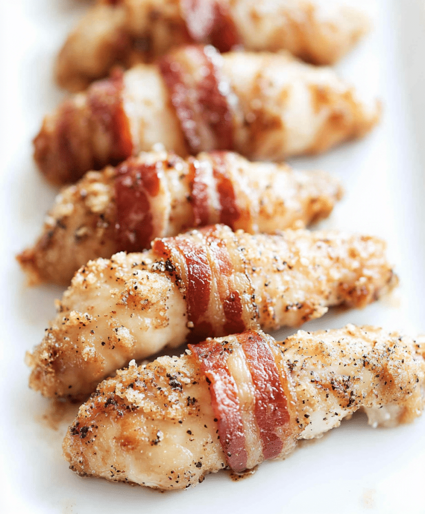 Beef Bacon Brown Sugar Chicken Tenders Recipe
