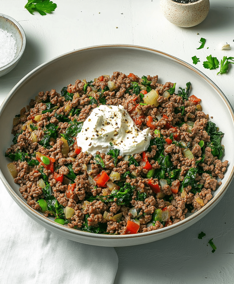 Mediterranean Ground Beef Stir Fry Recipe - Recipe Flash