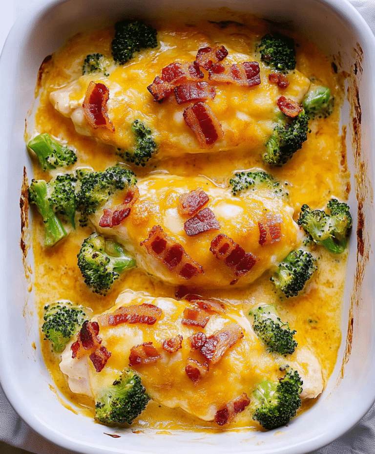 Broccoli Bacon Cheddar Chicken Recipe