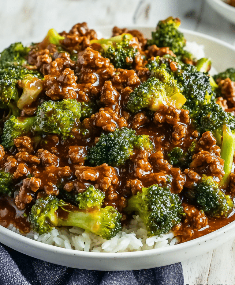 Honey Garlic Ground Beef And Broccoli Recipe