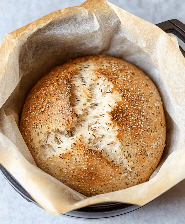 Instant Pot Olive Oil Rosemary No Knead Bread Recipe