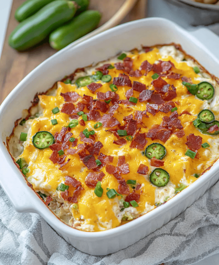Keto Jalapeno Popper Casserole Recipe