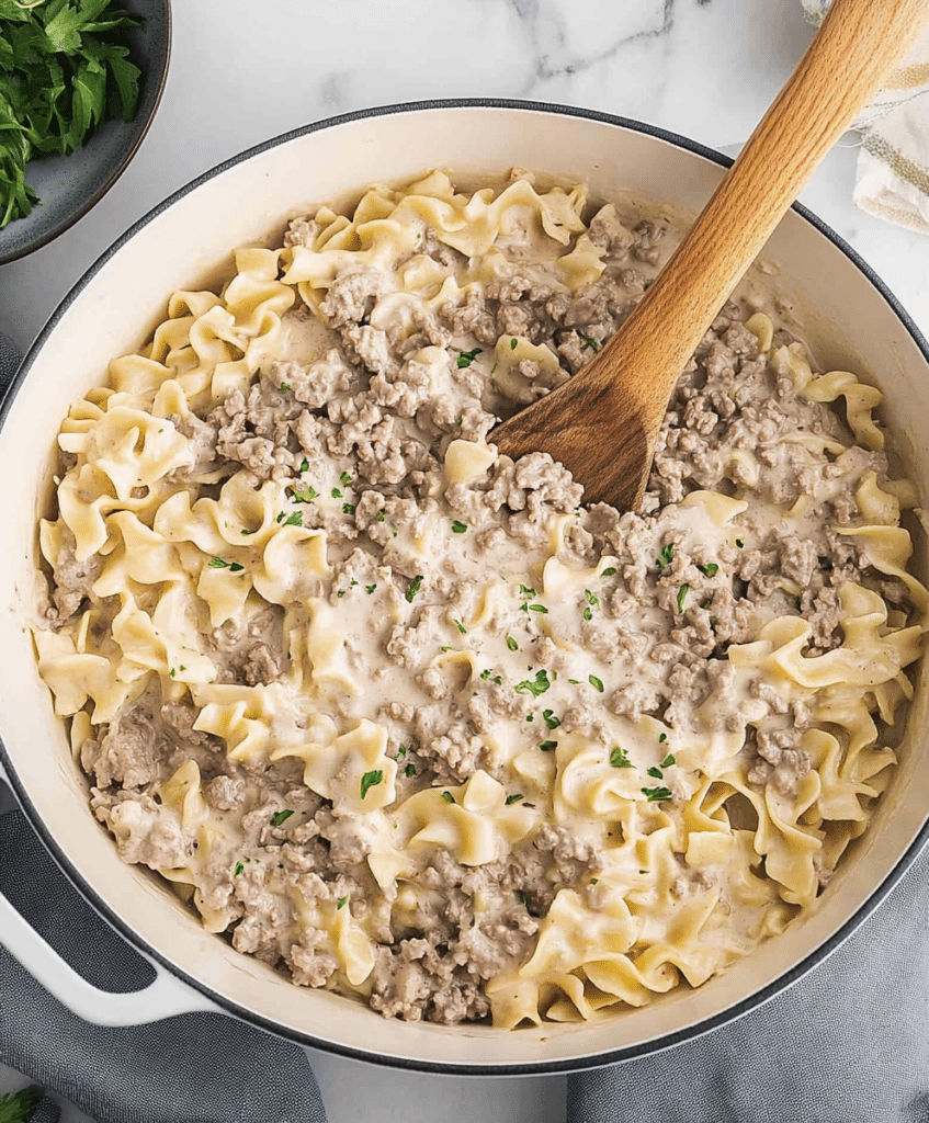 Easy Ground Beef Stroganoff Recipe