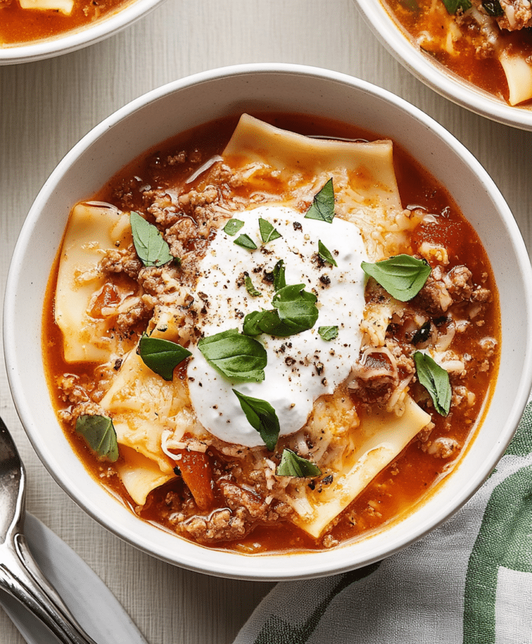 Crockpot Lasagna Soup Recipe