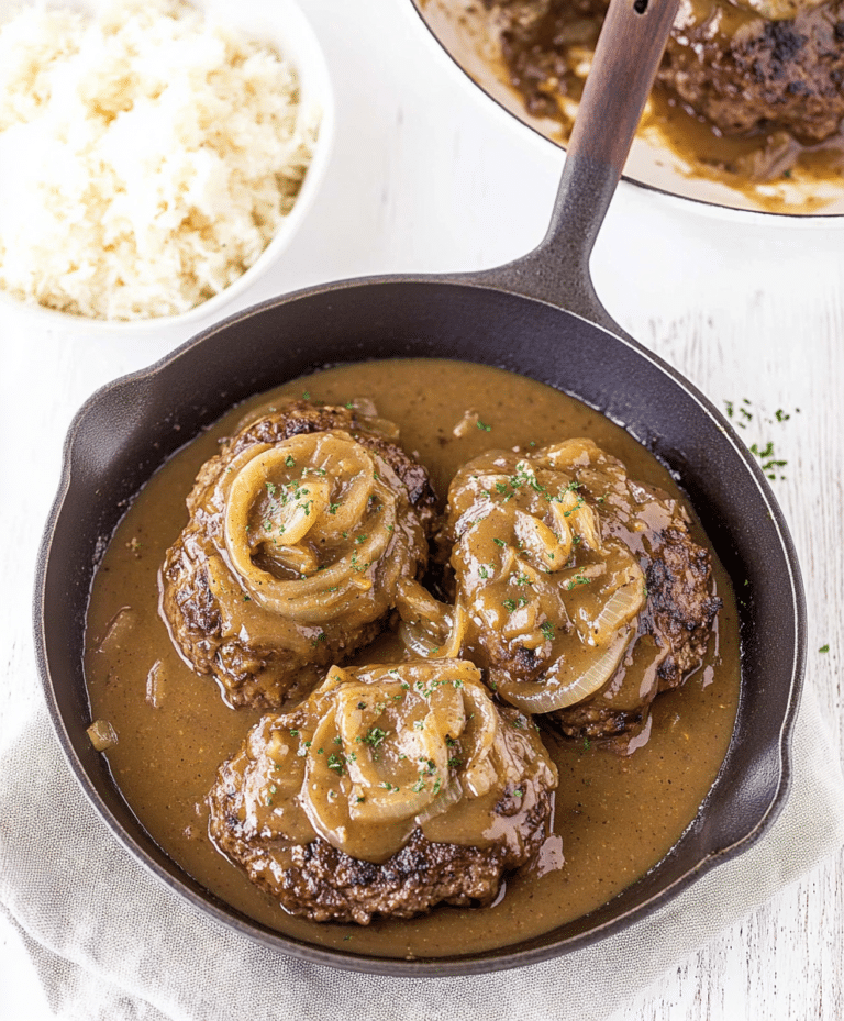 Hamburger Steak With Onions And Gravy Recipe – Recipe