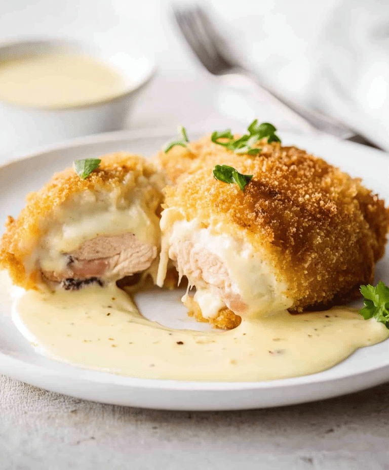 Chicken Cordon Bleu With Swiss Cheese Sauce Recipe