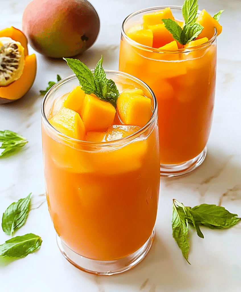 Homemade Mango Iced Tea Recipe