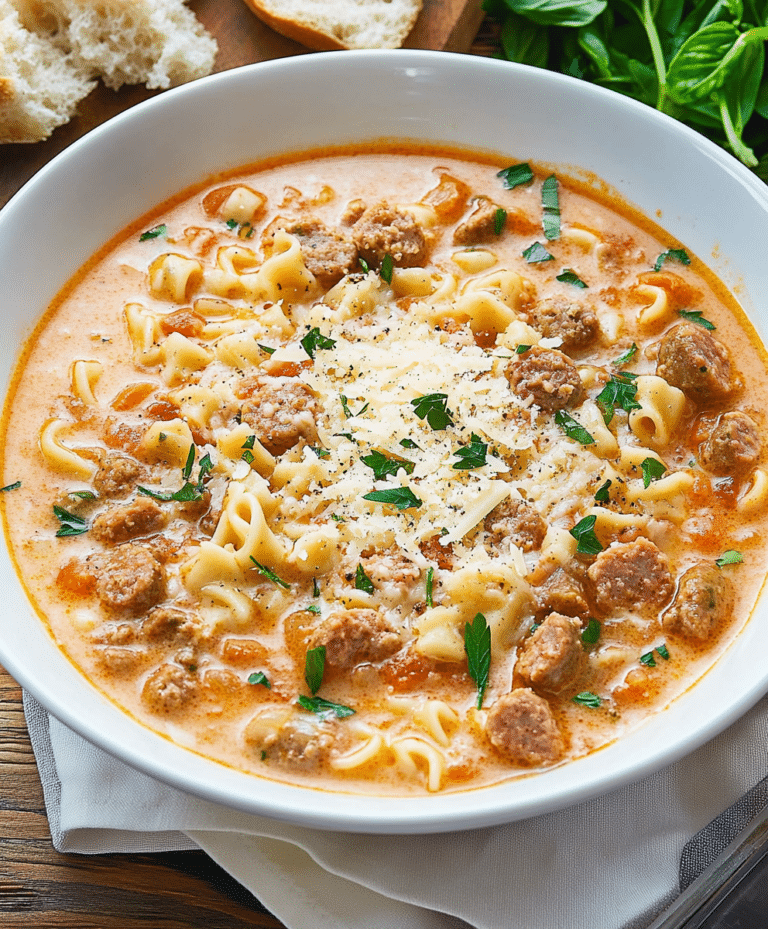 Creamy Parmesan Sausage Soup Recipe
