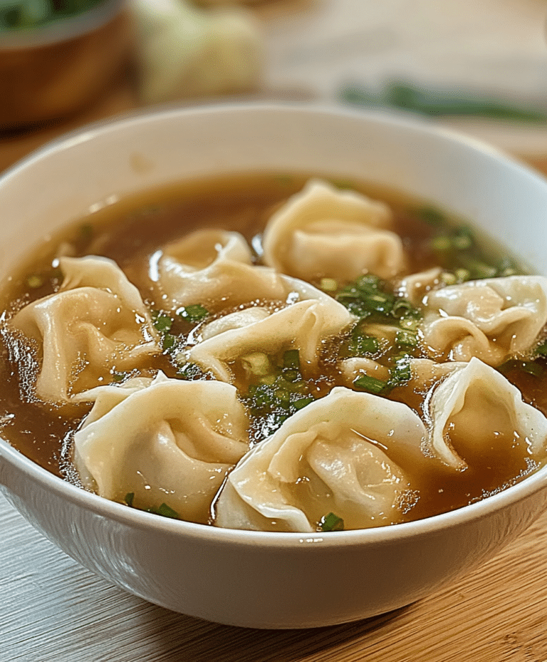 Homemade Wonton Soup Recipe
