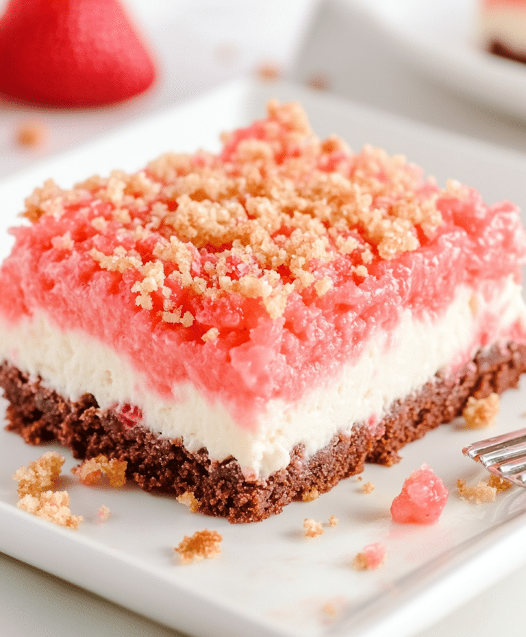 Strawberry Crunch Brownies Recipe