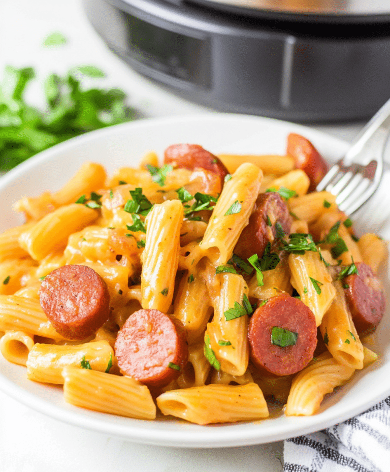 Instant Pot Cheesy sausage Pasta Recipe