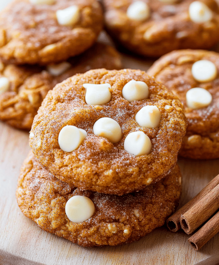 White Chocolate Pumpkin Snickerdoodles Recipe