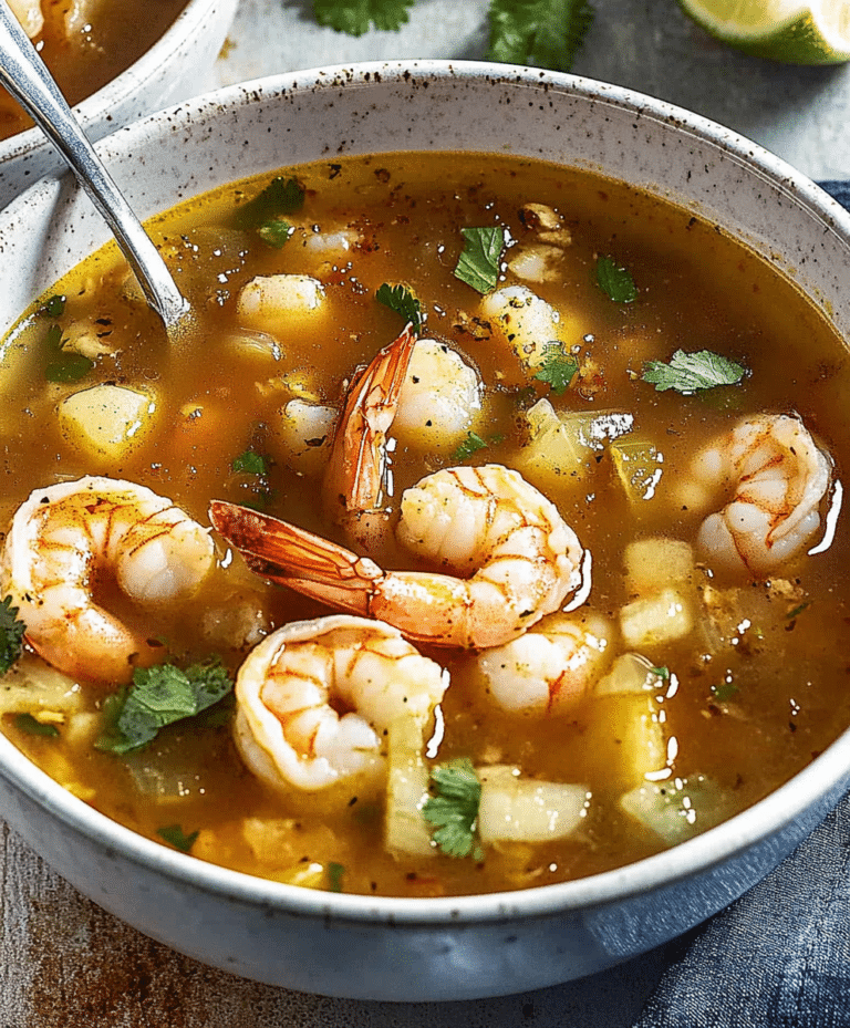 Caldo De Camaron (mexican Shrimp Soup) Recipe