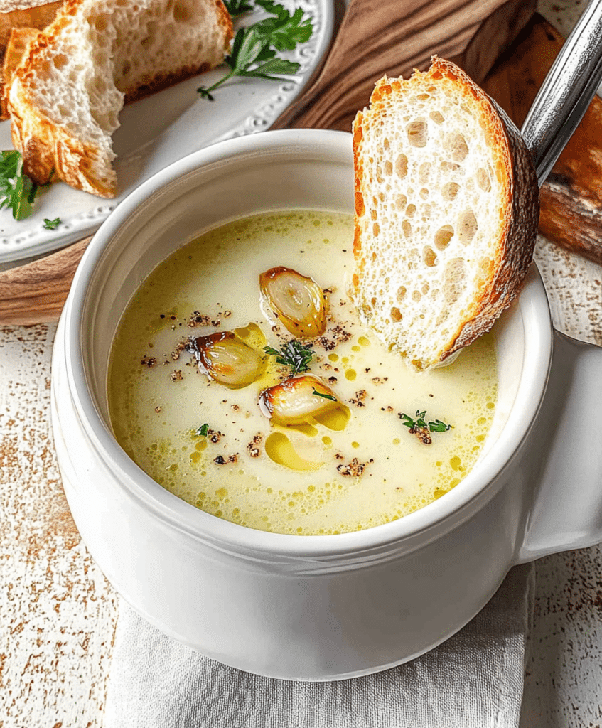 Country French Garlic Soup Recipe