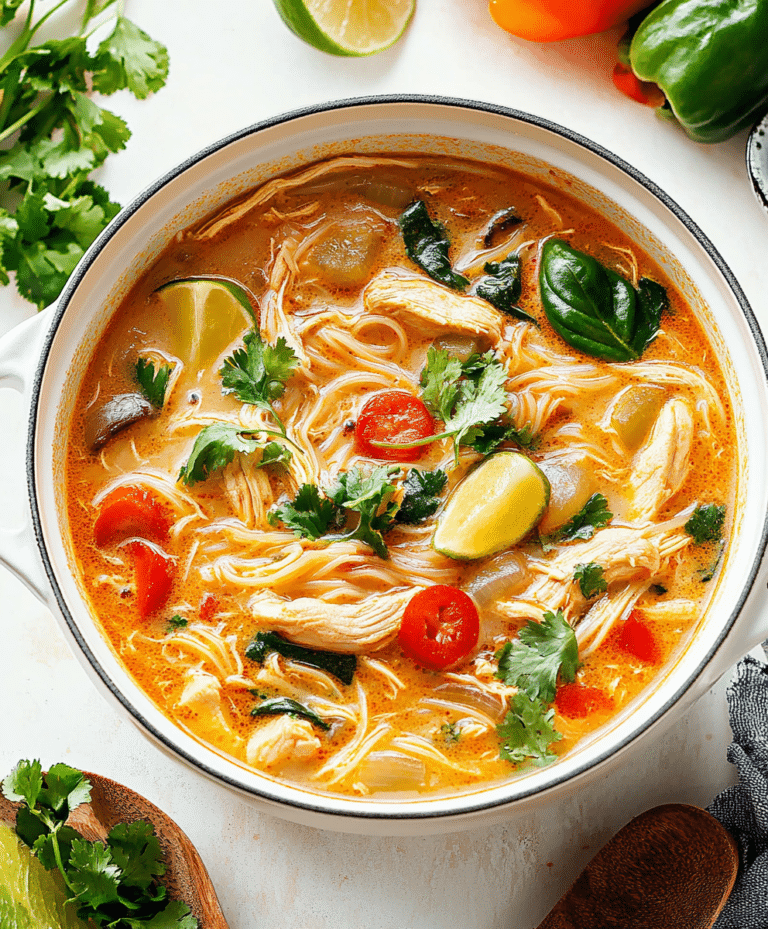Easy Thai Chicken Curry Soup Recipe