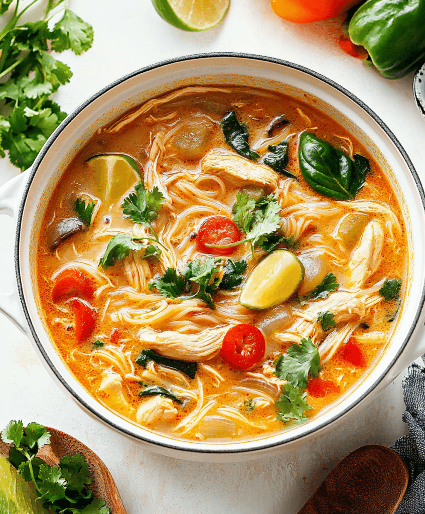 Easy Thai Chicken Curry Soup Recipe